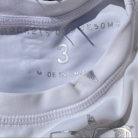 White & Silver Star Rash Guard - Picture 3 of 6